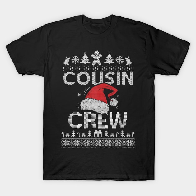 Cousin Crew Santa T shirt Christmas Family Matching Pajamas T-Shirt by SloanCainm9cmi